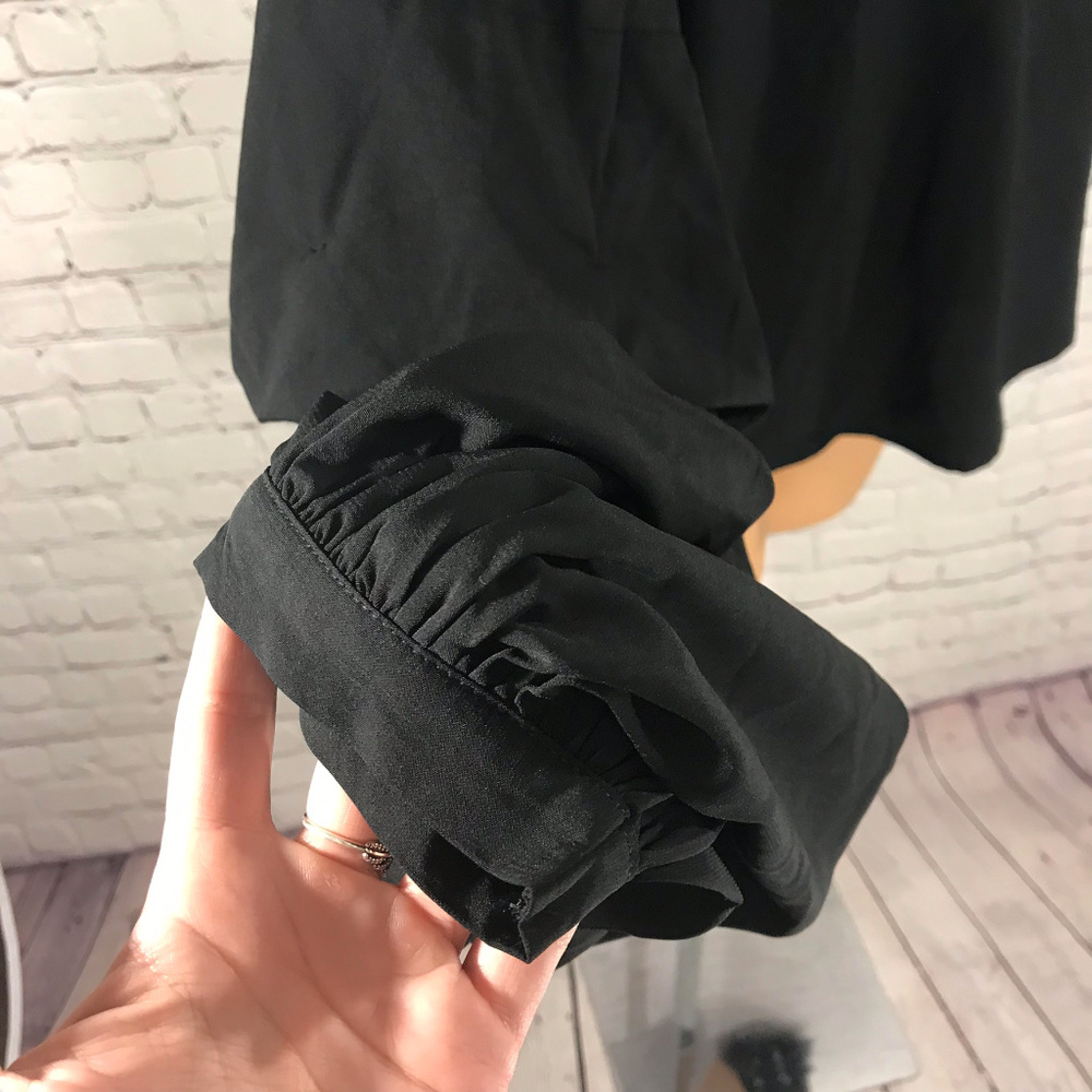 Loveriche Black Long Sleeve Blouse Size L - Picture 2 of 8